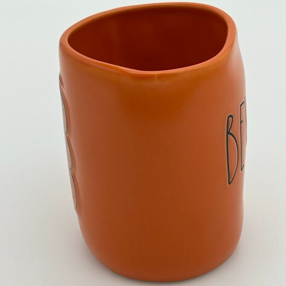 NEW Rae Dunn "BEWARE" Double Sided Orange Halloween Ceramic - Picture 4 of 6